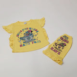 Girls Half Sleeves Suits - Yellow, Girls Suits, Chase Value, Chase Value