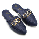 Girls Backless Pump - Blue, Girls Backless Pump, Chase Value, Chase Value