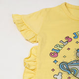 Girls Half Sleeves Suits - Yellow, Girls Suits, Chase Value, Chase Value