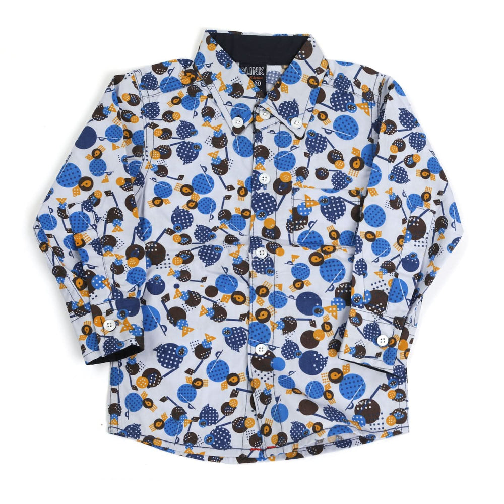 Boys Full Sleeves Shirt - Blue, Boys Shirts, Chase Value, Chase Value