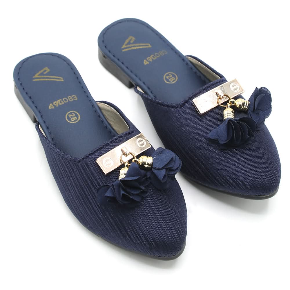 Girls Backless Pump - Blue, Girls Backless Pump, Chase Value, Chase Value