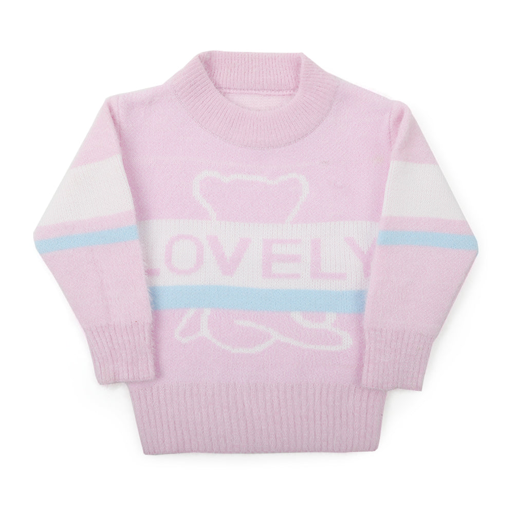 Girls Full Sleeves Sweater - Light Purple, Girls Sweaters, Chase Value, Chase Value