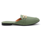 Women's Backless Pump - Green, Women Backless Pumps, Chase Value, Chase Value