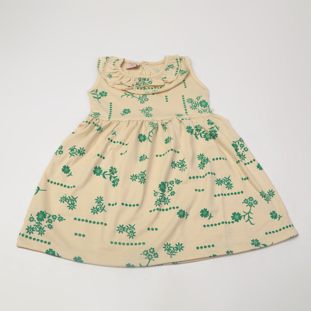 Girls Knitted Frock - Fawn, Girls Frocks, Chase Value, Chase Value