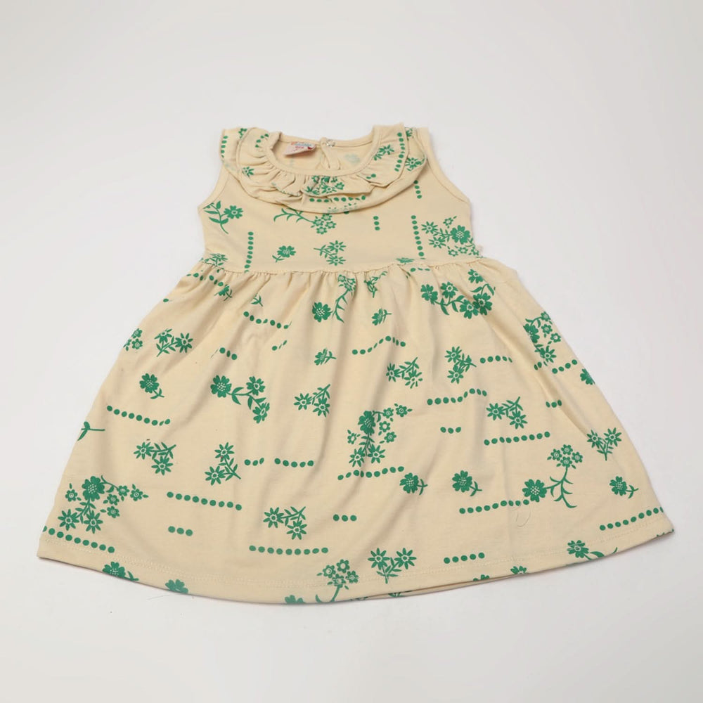 Girls Knitted Frock - Fawn, Girls Frocks, Chase Value, Chase Value