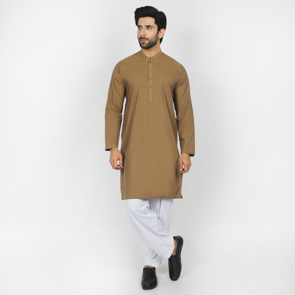 Eminent Men's Plain Kurta - Mehndi, Men's Kurtas, Eminent, Chase Value