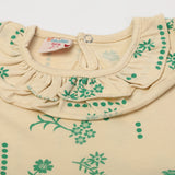 Girls Knitted Frock - Fawn, Girls Frocks, Chase Value, Chase Value