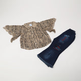 Girls Half Sleeves Suits - Beige, Girls Suits, Chase Value, Chase Value