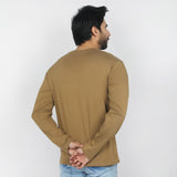 Eminent Men's Full Sleeves Round Neck T-Shirt - Dark Sandy, Men's T-Shirts & Polos, Eminent, Chase Value