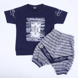 Boys Half Sleeves Suit - Navy Blue, Boys Sets & Suits, Chase Value, Chase Value