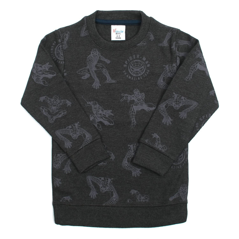 Boys Full Sleeves SweatShirt - Dark Grey, Boys Hoodies & Sweat Shirts, Chase Value, Chase Value
