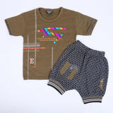 Boys Half Sleeves Suit - Olive Green, Boys Sets & Suits, Chase Value, Chase Value