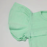 Girls Tight Half Sleeves Suit - Sea Green, Girls Suits, Chase Value, Chase Value