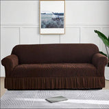 Zebra Velvet Sofa Covers (7 Seater) - Brown, Sofa Cover, Chase Value, Chase Value