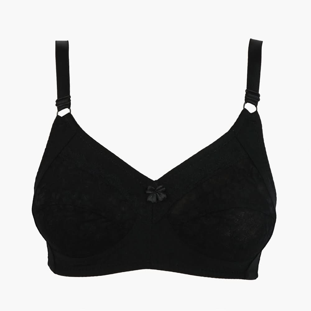 Women's Cotton Bra - Black, Women Bras, Chase Value, Chase Value