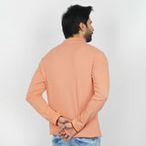 Eminent Men's Full Sleeves Polo T-Shirt - Clay, Men's T-Shirts & Polos, Eminent, Chase Value
