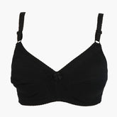 Women's Plain Cotton Bra - Black, Women Bras, Chase Value, Chase Value