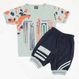 Boys Half Sleeves Suit - Light Green, Boys Sets & Suits, Chase Value, Chase Value