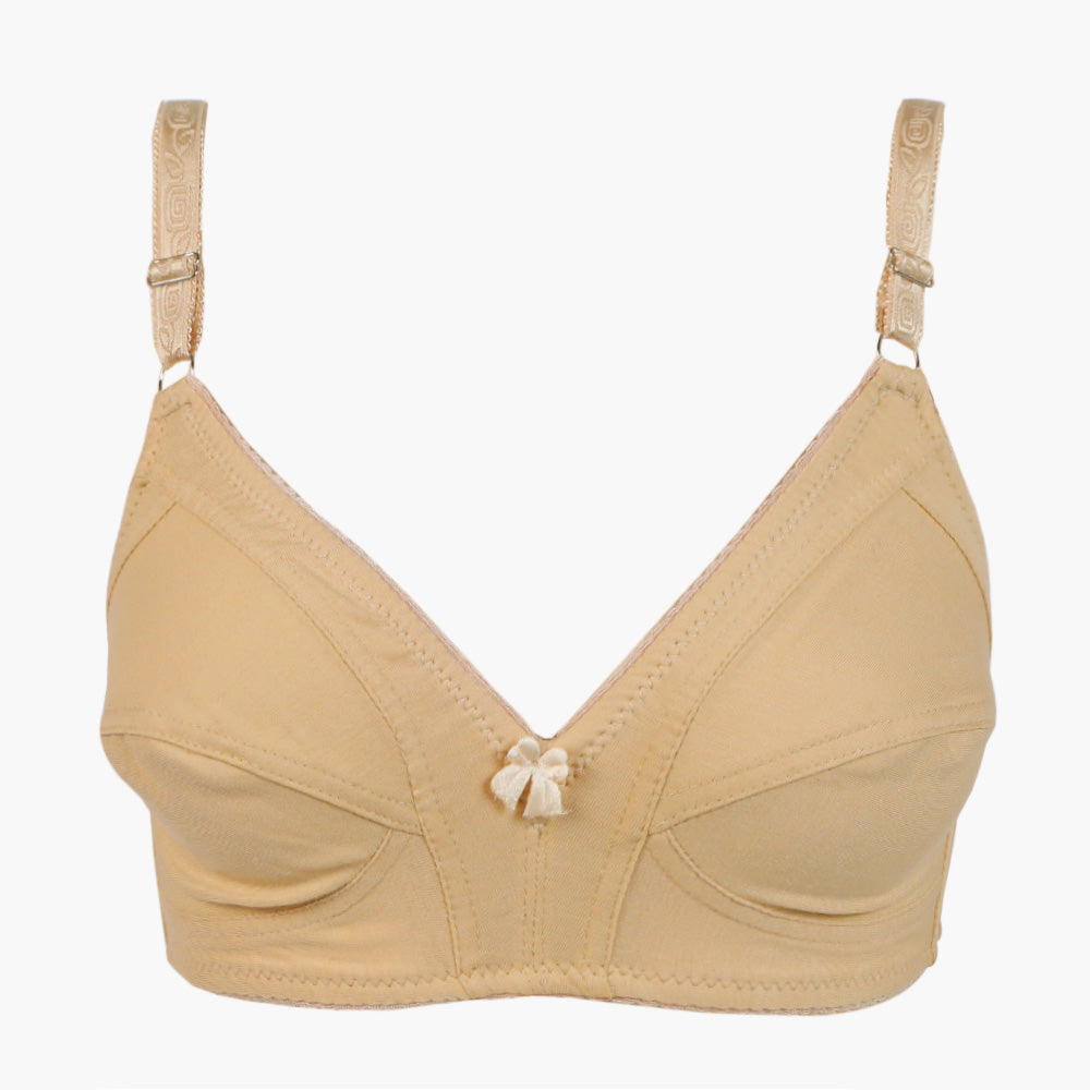 Women's Plain Cotton Bra - Skin, Women Bras, Chase Value, Chase Value