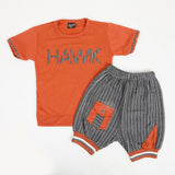 Boys Half Sleeves Suit - Rust, Boys Sets & Suits, Chase Value, Chase Value