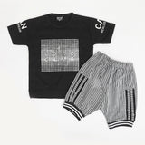 Boys Half Sleeves Suit - Black, Boys Sets & Suits, Chase Value, Chase Value