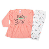 Newborn Girls Full Sleeves Suit - Peach, Newborn Girls Sets & Suits, Chase Value, Chase Value