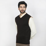 Men's Sleevesless Sweater - Brown, Men's Sweater & Sweat Shirts, Chase Value, Chase Value