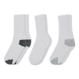 Kids 3pcs Sports Socks Full - White, Boys Socks, Chase Value, Chase Value