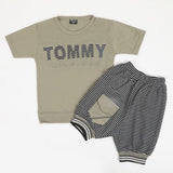 Boys Half Sleeves Suit - Olive Green, Boys Sets & Suits, Chase Value, Chase Value