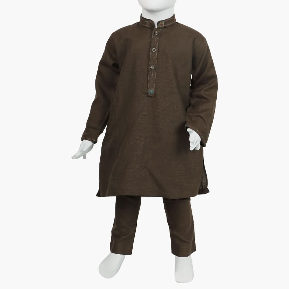 Boys Shalwar Suit - Dark Brown, Boys Shalwar Kameez, Chase Value, Chase Value