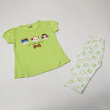 Girl's Half Sleeves Suit - Light Green, Girls Suits, Chase Value, Chase Value