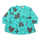 Newborn Girls Full Sleeves Frock - Sea Green, Newborn Girls Frocks, Chase Value, Chase Value