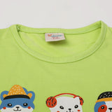 Girl's Half Sleeves Suit - Light Green, Girls Suits, Chase Value, Chase Value