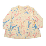 Newborn Girls Full Sleeves Frock - Fawn, Newborn Girls Frocks, Chase Value, Chase Value