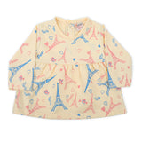 Newborn Girls Full Sleeves Frock - Fawn, Newborn Girls Frocks, Chase Value, Chase Value