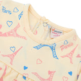 Newborn Girls Full Sleeves Frock - Fawn, Newborn Girls Frocks, Chase Value, Chase Value