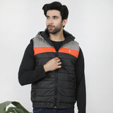 Men's Puffer Jacket - Grey & Black, Men's Jackets & Hoodies, Chase Value, Chase Value