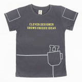 Boys Half Sleeves T-Shirt - Grey, Boys T-Shirts, Chase Value, Chase Value