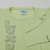 Girls Half Sleeves Suits - Green, Girls Suits, Chase Value, Chase Value