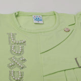 Girls Half Sleeves Suits - Green, Girls Suits, Chase Value, Chase Value