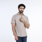 Eminent Men's Casual Half Sleeves Shirt - Beige, Men's Shirts, Eminent, Chase Value
