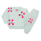Newborn Girls Full Sleeves Suit - Cyan, Newborn Girls Sets & Suits, Chase Value, Chase Value