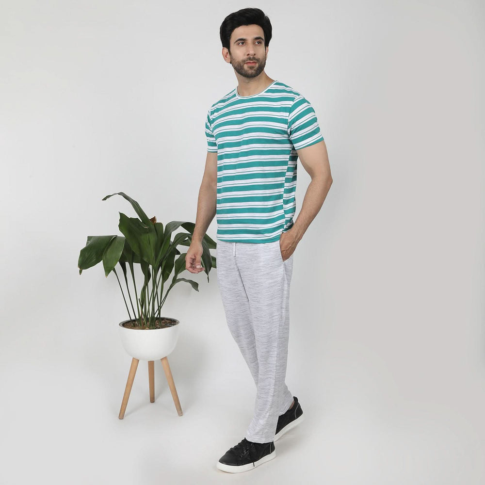 Men's Half Sleeves Night Suit - Sea Green, Men's Nightwear, Chase Value, Chase Value