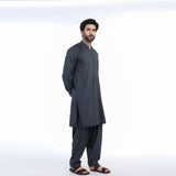Eminent Men's Trim Fit Shalwar Suit - Dark Grey, Men's Shalwar Kameez, Eminent, Chase Value
