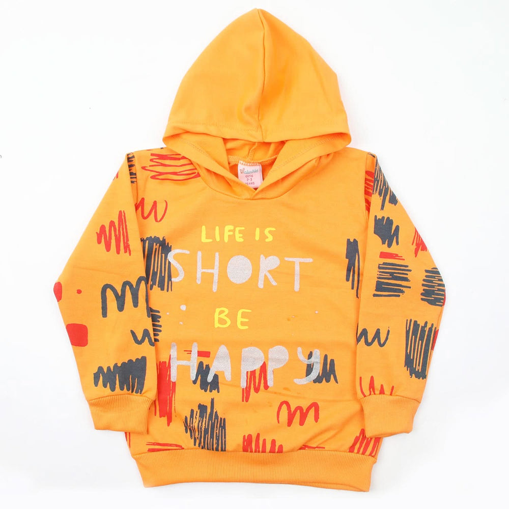Girls Hoodie T-Shirt - Orange, Girls Hoodies & Sweat Shirts, Chase Value, Chase Value