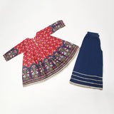 Girls 2Pcs Shalwar Suit - Red, Girls Shalwar Kameez, Chase Value, Chase Value
