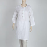 Women's Chicken Kari Kurti - White, Women Ready Kurtis, Chase Value, Chase Value