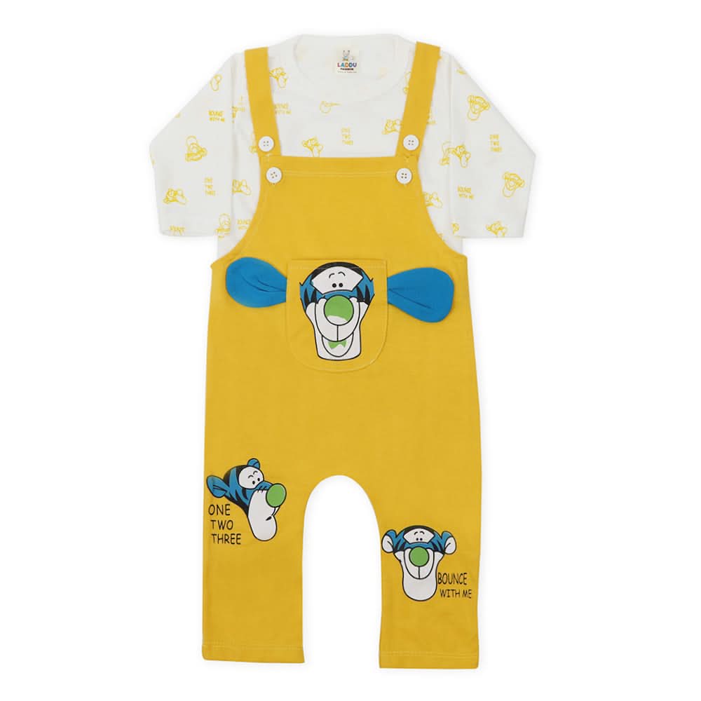 Newborn Boys Full Sleeves Romper - Yellow, Newborn Boys Rompers, Chase Value, Chase Value
