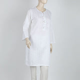 Women's Chicken Kari Kurti - White, Women Ready Kurtis, Chase Value, Chase Value