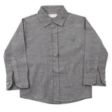 Boys Chambray Casual Full Sleeves Shirt - Dark Grey, Boys Shirts, Chase Value, Chase Value